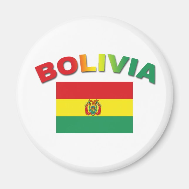 Bolivia Flag Magnet (Front)