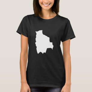 Bolivia Flag Map - Bolivia T-Shirt