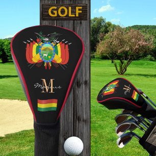 Bolivia & Flag Monogrammed Golf Clubs Covers