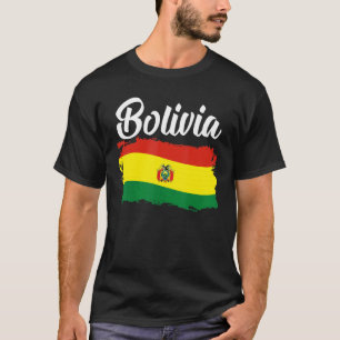 Bolivia Flag Patriotic Bolivian Root Pride Boliv T-Shirt