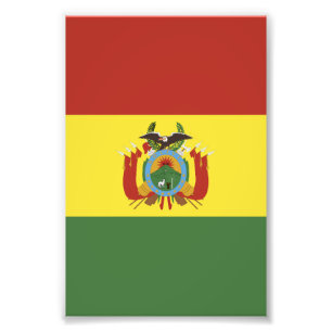 Bolivia flag photo print