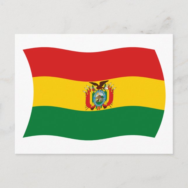 Bolivia Flag Postcard (Front)