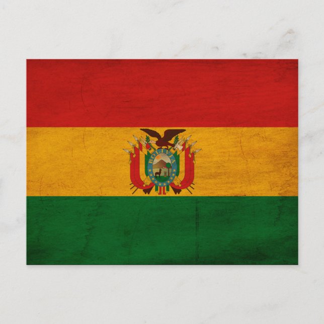 Bolivia Flag Postcard (Front)