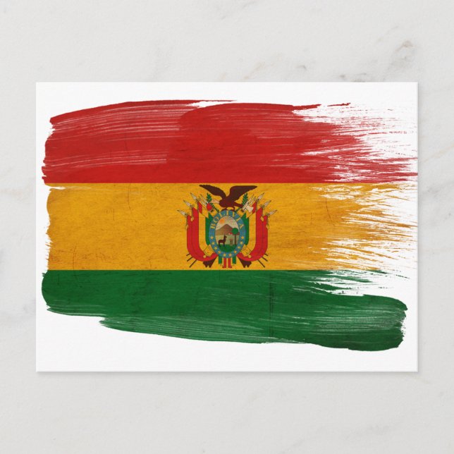 Bolivia Flag Postcards (Front)