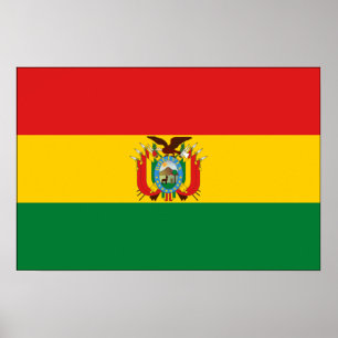 Bolivia Flag Poster