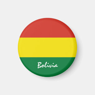 Bolivia flag & South America - travel/sports fans Magnet