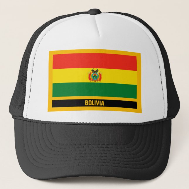 Bolivia Flag Trucker Hat (Front)