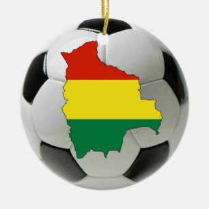 Bolivia football soccer ornament