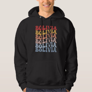 Bolivia Groovy Retro Bolivian Hoodie