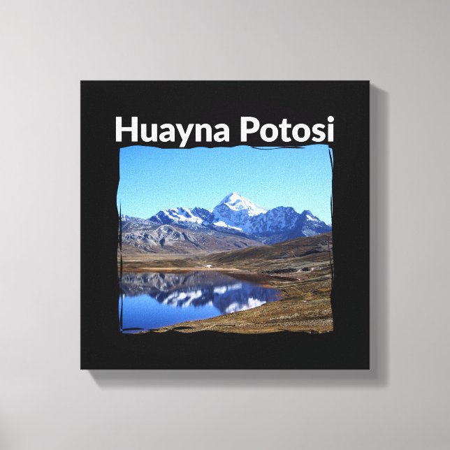 Bolivia Huayna Potosi Mountain  - Andes Art Canvas Print (Front)