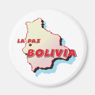 Bolivia Map Magnet