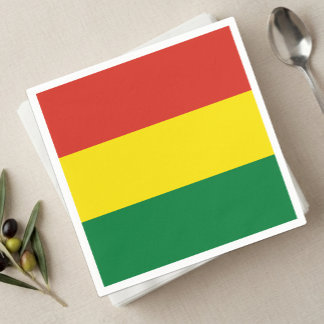 Bolivia Napkins, Bolivian Flag party Napkin