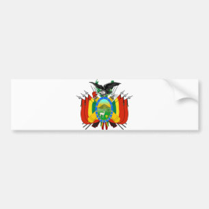 Bolivia Official Coat Of Arms Heraldry Symbol Bumper Sticker