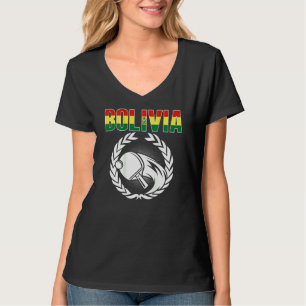 Bolivia Ping Pong Bolivian Table Tennis Supporte T-Shirt