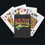 Bolivia Playing Cards<br><div class="desc">Bolivia flag a stylish design and a great gift idea Bolivia masks or Bolivia clothing here you will find what you are looking for!</div>