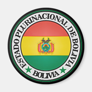 Bolivia Round Emblem Magnet
