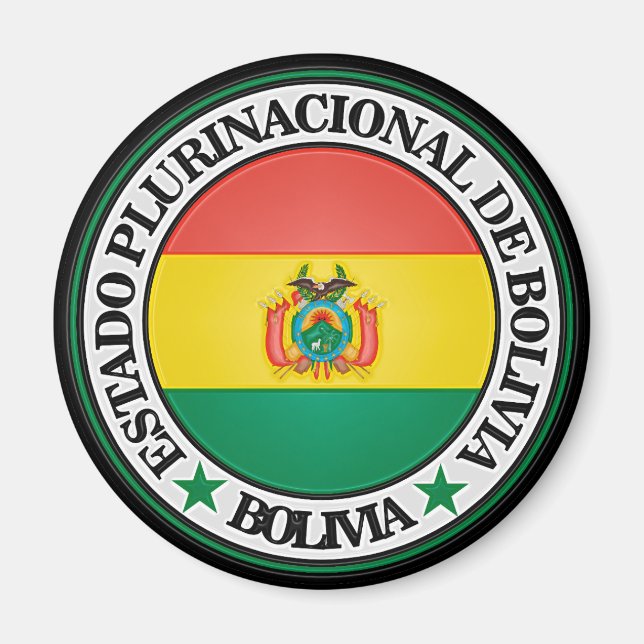 Bolivia Round Emblem Magnet (Front)