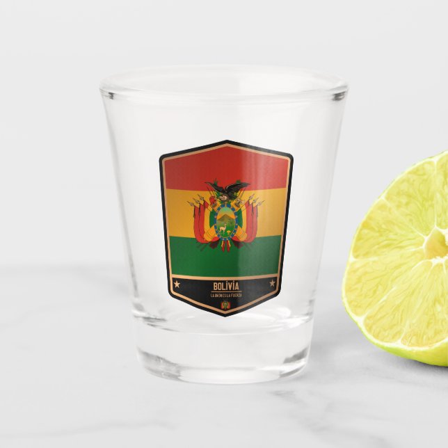 Bolivia Shot Glass (Front)