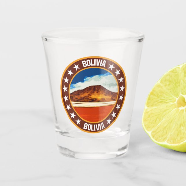 Bolivia                                            shot glass (Front)