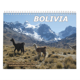 Bolivia Snow Mountain Calendar