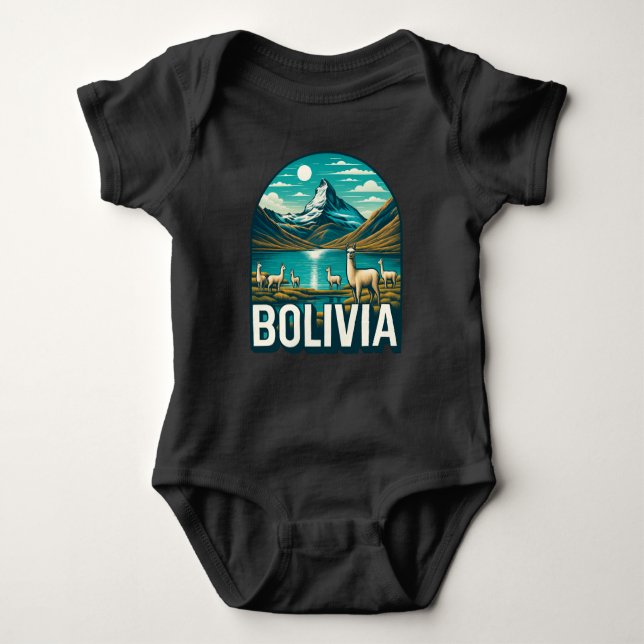 Bolivia South America T-Shirt Baby Bodysuit (Front)