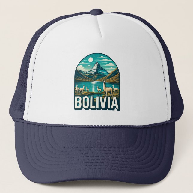 Bolivia South America Trucker Hat (Front)