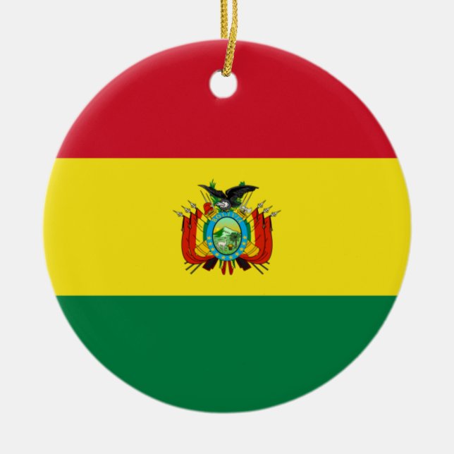 Bolivia State Flag Ornament (Front)