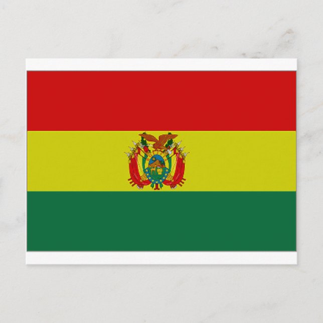 Bolivia State Flag Postcard (Front)