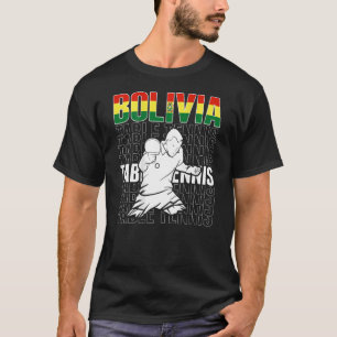 Bolivia Table Tennis Support Bolivian Ping Pong T-Shirt