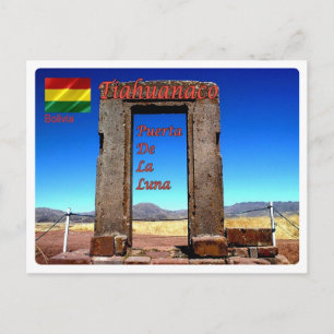 Bolivia - Tiahuanaco - Puerta de la luna - Postcard
