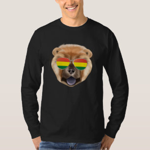 Bolivian Flag Chow Chow Dog Bolivia Pocket T-Shirt