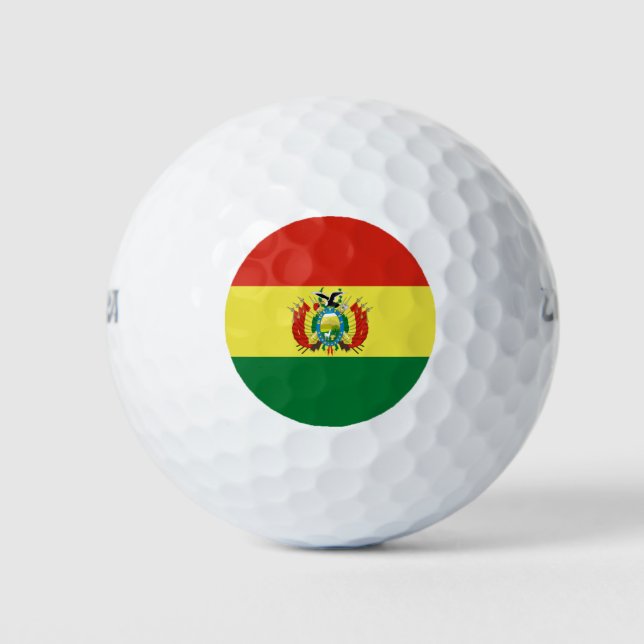 Bolivian Flag Golf Balls (Front)