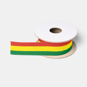 Bolivian Flag ribbon, Bolivia fashion /sports Satin Ribbon