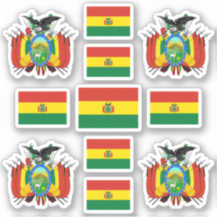 Bolivian state symbols / coat of arms and flag