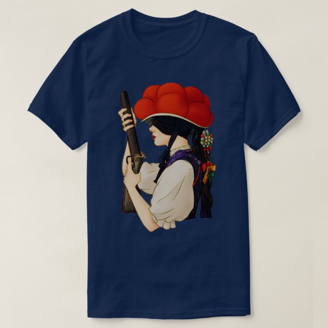 Bollenhut hat traditional woman T-Shirt (Design Front)