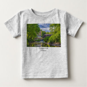 Bollinger Mill And Burfordville Covered Bridge Bab Baby T-Shirt