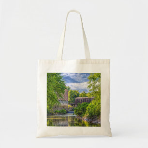 Bollinger Mill And Burfordville Covered Bridge Tote Bag