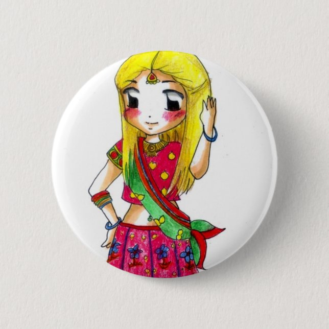 Bollywood - Jessica 6 Cm Round Badge (Front)
