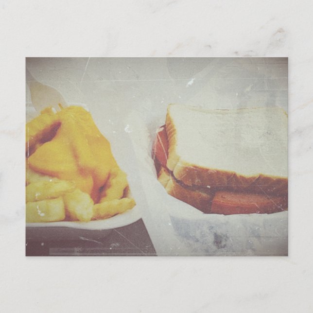 Bologna & Cheese Fries Postcard (Front)