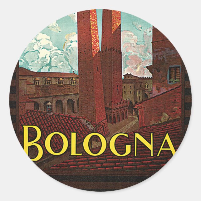 Bologna Classic Round Sticker (Front)
