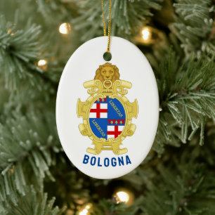 Bologna coat of arms - Italy Ceramic Tree Decoration