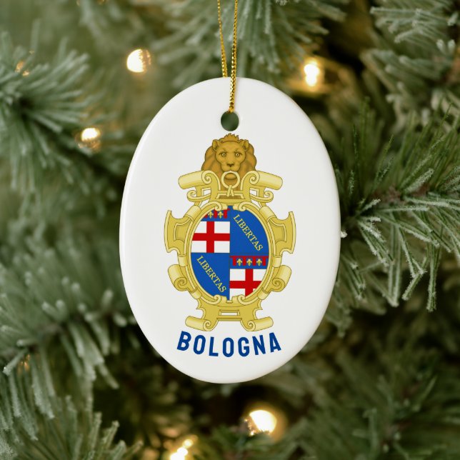 Bologna coat of arms - Italy Ceramic Tree Decoration (Tree)