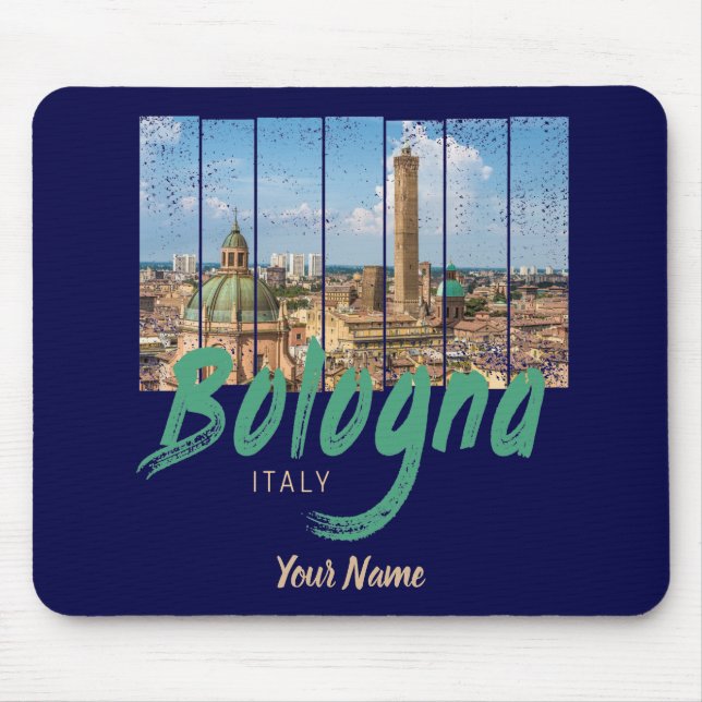 Bologna Emilia-Romagna Italy vintage souvenir Mouse Pad (Front)