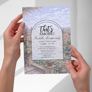 Bologna Italian Themed Bridal Shower Invitation