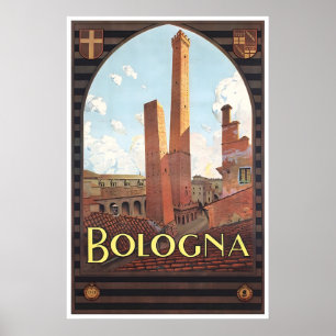 Bologna Italy Art Italian Travel Poster ENIT