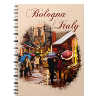 Bologna, Italy: Shopping in the Rain Notebook