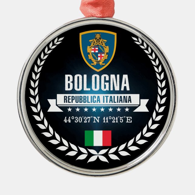 Bologna Metal Tree Decoration (Front)
