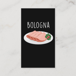 Bologna Sausage Foodie Baloney Mortadella Lover Business Card