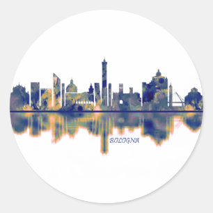 Bologna Skyline Classic Round Sticker