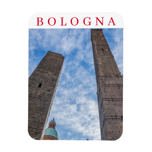 Bologna Two Towers fridge magnet (Vertical)